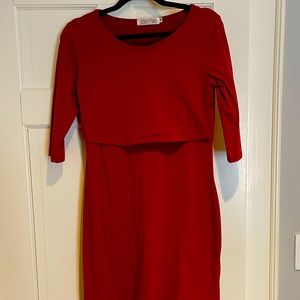 Red Nursing Dress